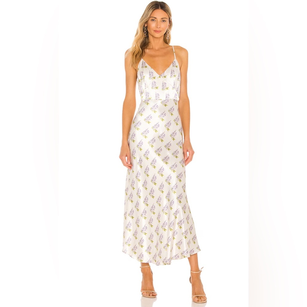 Sau Lee Floral Midi Dress